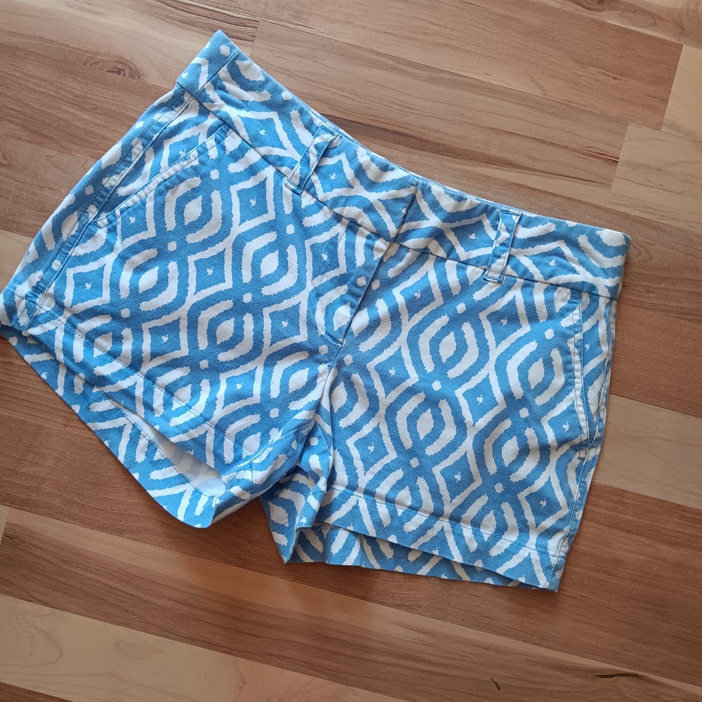 Vineyard Vines High Waist Blue Patterned Shorts